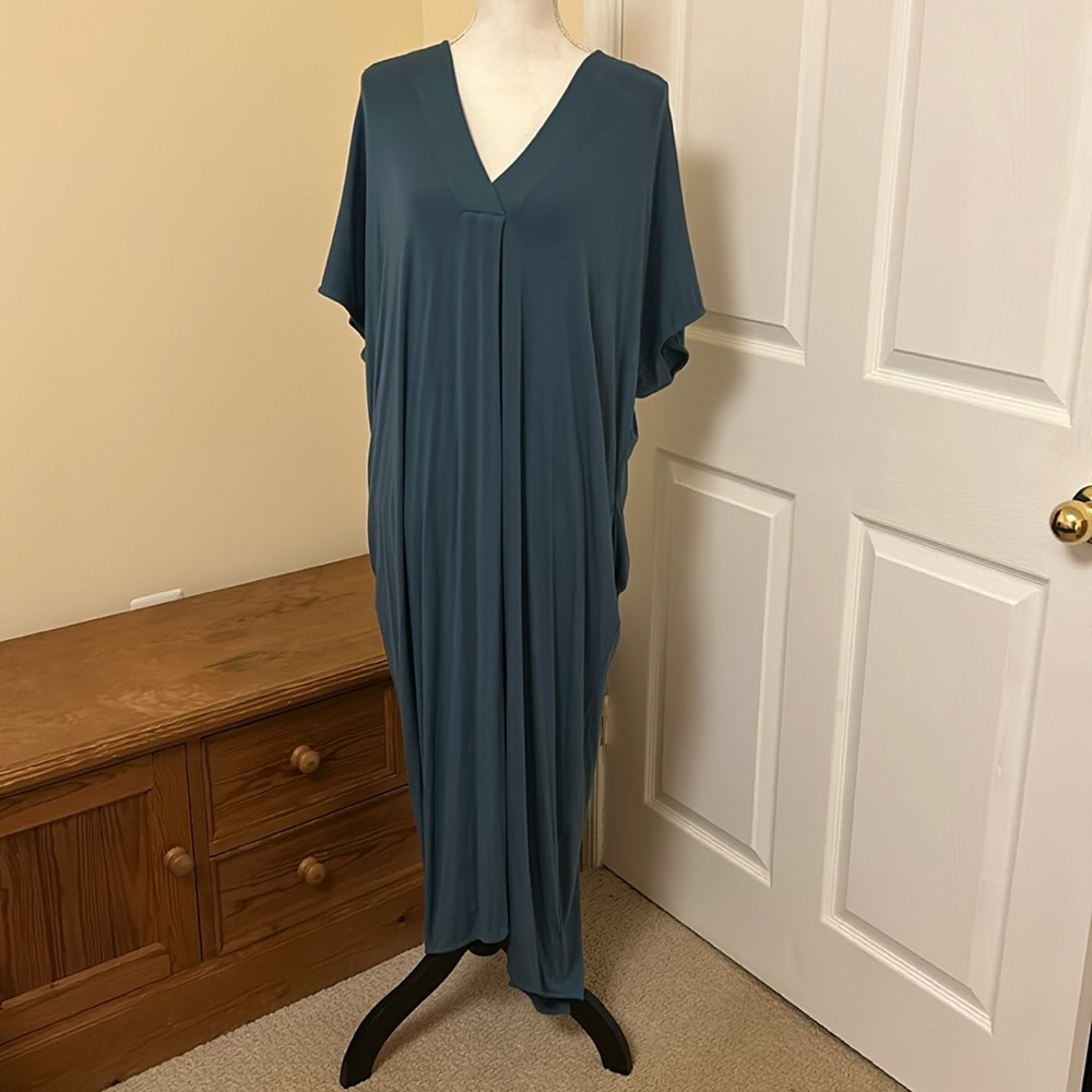 NWOT Peruvian connection Aegean blue dress.